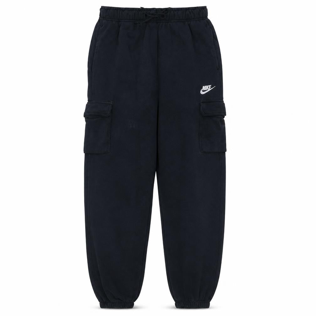 Nike Men's Black Cargo Fleece Jogger Trousers Size S