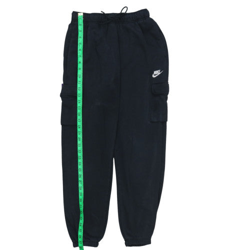 Nike Men's Black Cargo Fleece Jogger Trousers Size S