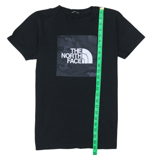 The North Face Boys Black Logo T-Shirt 18 Years Outdoor Casual Top