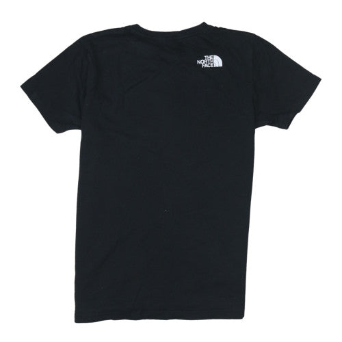 The North Face Boys Black Logo T-Shirt 18 Years Outdoor Casual Top