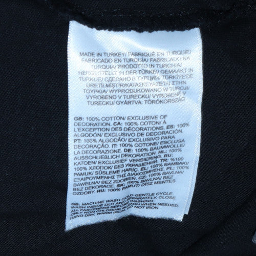 The North Face Boys Black Logo T-Shirt 18 Years Outdoor Casual Top