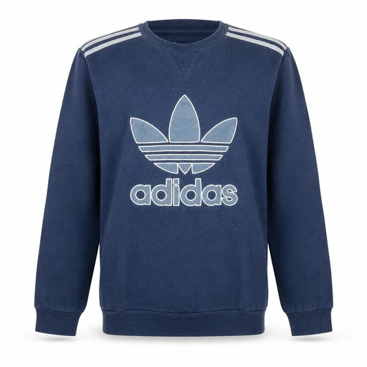 Adidas Men's Blue Crew Neck Pullover Sweatshirt Size M