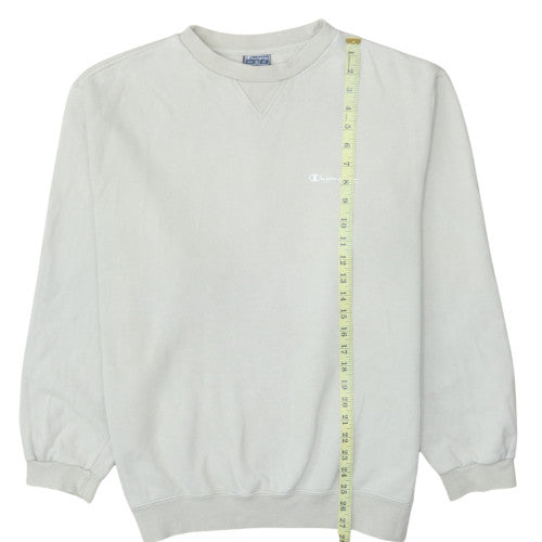 Champion Men's Beige XL Pullover Crew Neck Fleece Sweatshirt