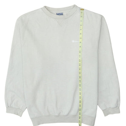 Champion Men's Beige XL Pullover Crew Neck Fleece Sweatshirt
