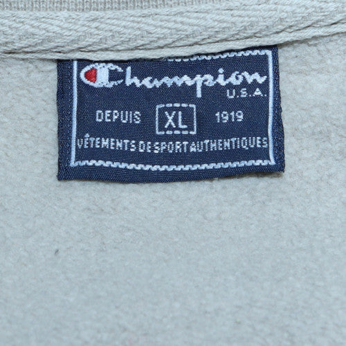 Champion Men's Beige XL Pullover Crew Neck Fleece Sweatshirt