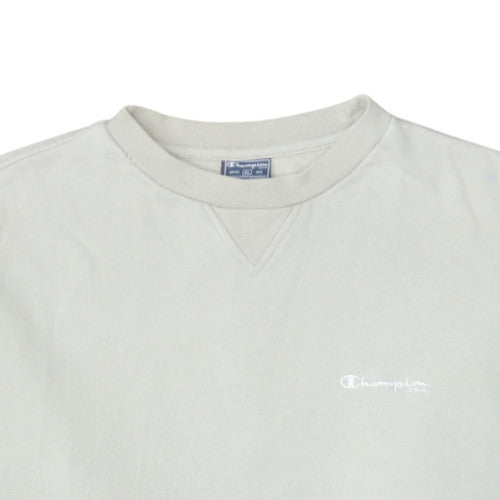 Champion Men's Beige XL Pullover Crew Neck Fleece Sweatshirt