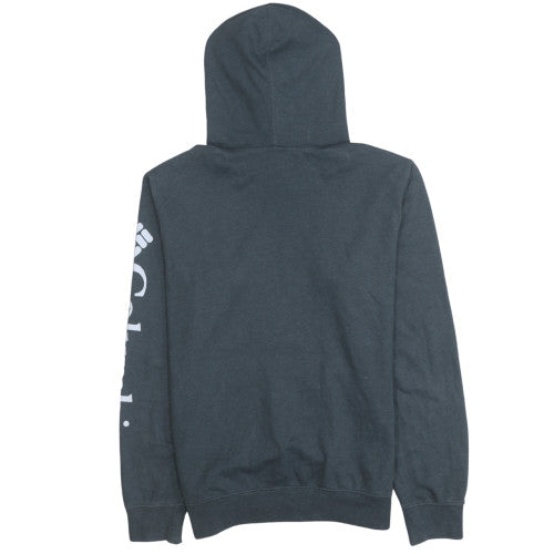 Columbia Men's Grey Pullover Hoodie M Graphic Logo Fleece Sweatshirt