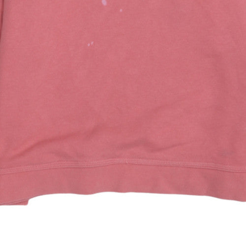 Nike Girls Pink Crew Neck Pullover Sweatshirt XL 158-170cm Cotton Blend