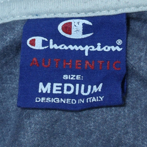 Champion Men's Grey Full Zip Hoodie Size M Lightweight Fleece