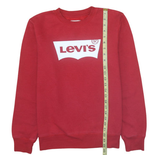 Levi's Boys Red Graphic Logo Pullover Sweatshirt 16 Years