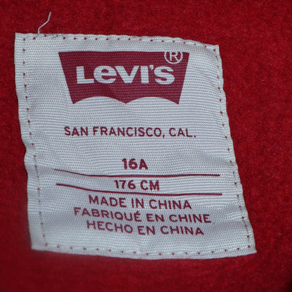 Additional view of Levi's boys’ red graphic logo pullover sweatshirt 16 years