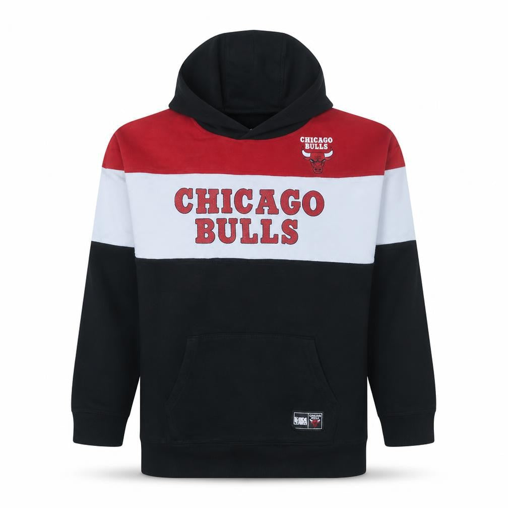 Primark NBA Boys Black Red Chicago Bulls Pullover Hoodie 12-13 Years