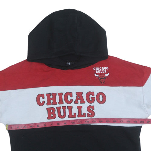 Primark NBA Boys Black Red Chicago Bulls Pullover Hoodie 12-13 Years