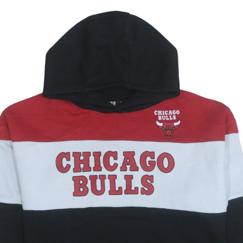 Primark NBA Boys Black Red Chicago Bulls Pullover Hoodie 12-13 Years