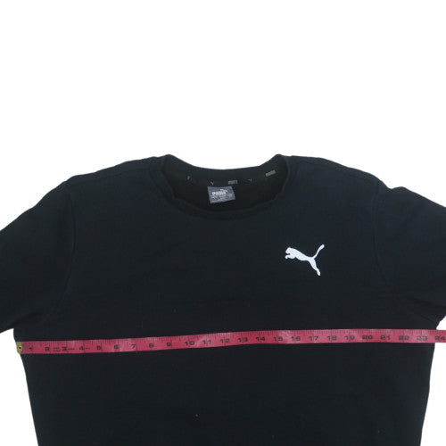 Puma Men’s Black Crew Neck Pullover Sweatshirt Size L