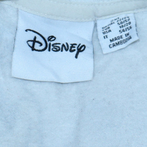 Disney Women's White Mickey & Friends Pullover Sweatshirt UK 22/24