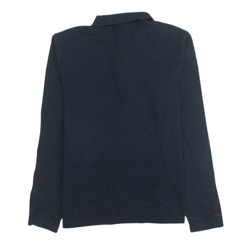 Lacoste Men's Black Long Sleeve Classic Fit Cotton Polo Shirt L