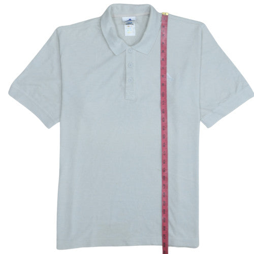 Adidas Men's Beige Short Sleeve Cotton Polo Shirt Size M