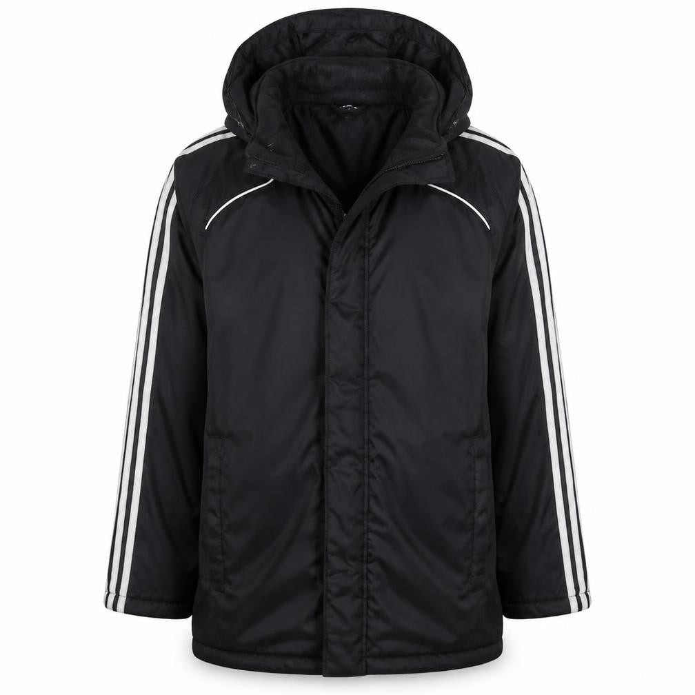 Adidas Men's Black Hooded Parka Jacket Size M 40in