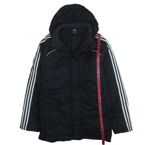 Adidas Men's Black Hooded Parka Jacket Size M 40in