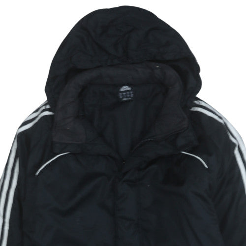 Adidas Men's Black Hooded Parka Jacket Size M 40in