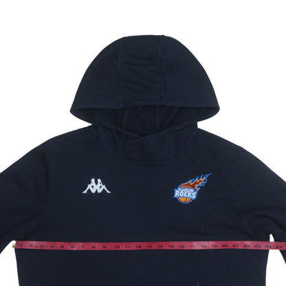 Kappa Mens Blue Pullover Hoodie Large Fleece Glasgow Rocks