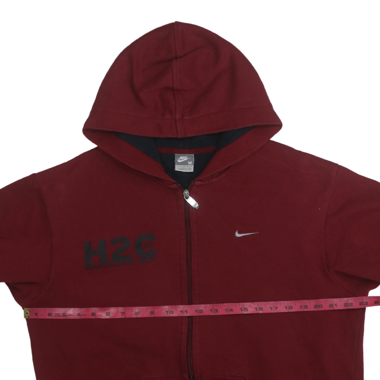 Nike Men's Red Full Zip Hoodie M Graphic Team Sportswear