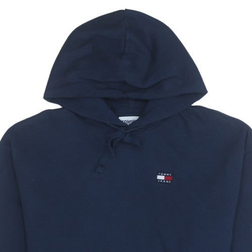 Tommy Jeans Men's Blue XS Pullover Hoodie Classic Logo