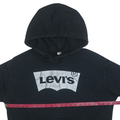 Levi's Women's Black L Pullover Hoodie with Logo Front