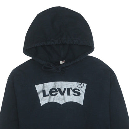 Levi's Women's Black L Pullover Hoodie with Logo Front