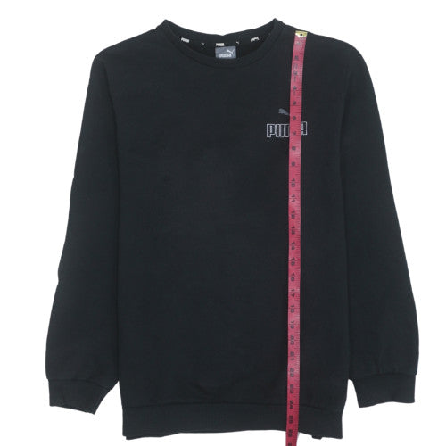 Puma Men's Black Crew Neck Pullover Sweatshirt Size M