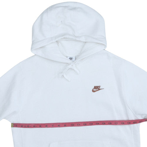 Nike Men’s White Pullover Hoodie S Fleece Sportswear Regular Fit