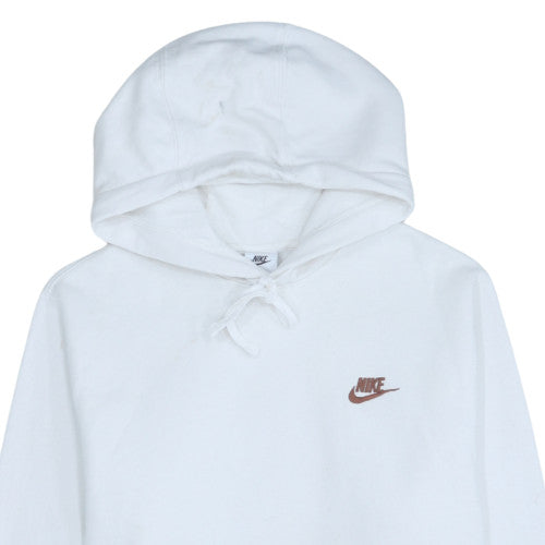 Nike Men’s White Pullover Hoodie S Fleece Sportswear Regular Fit