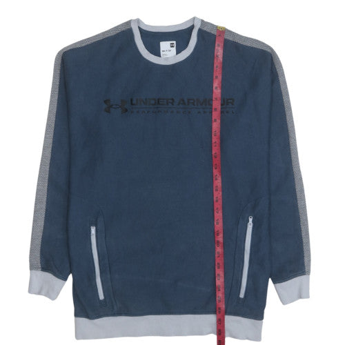 Under Armour Men's Blue Crew Neck Pullover Sweatshirt Small