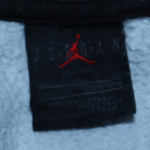 Nike Jordan Boys Black & Grey Long Sleeve Pullover Hoodie - Size M