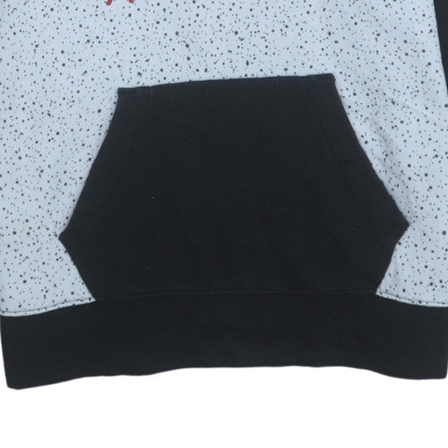 Nike Jordan Boys Black & Grey Long Sleeve Pullover Hoodie - Size M