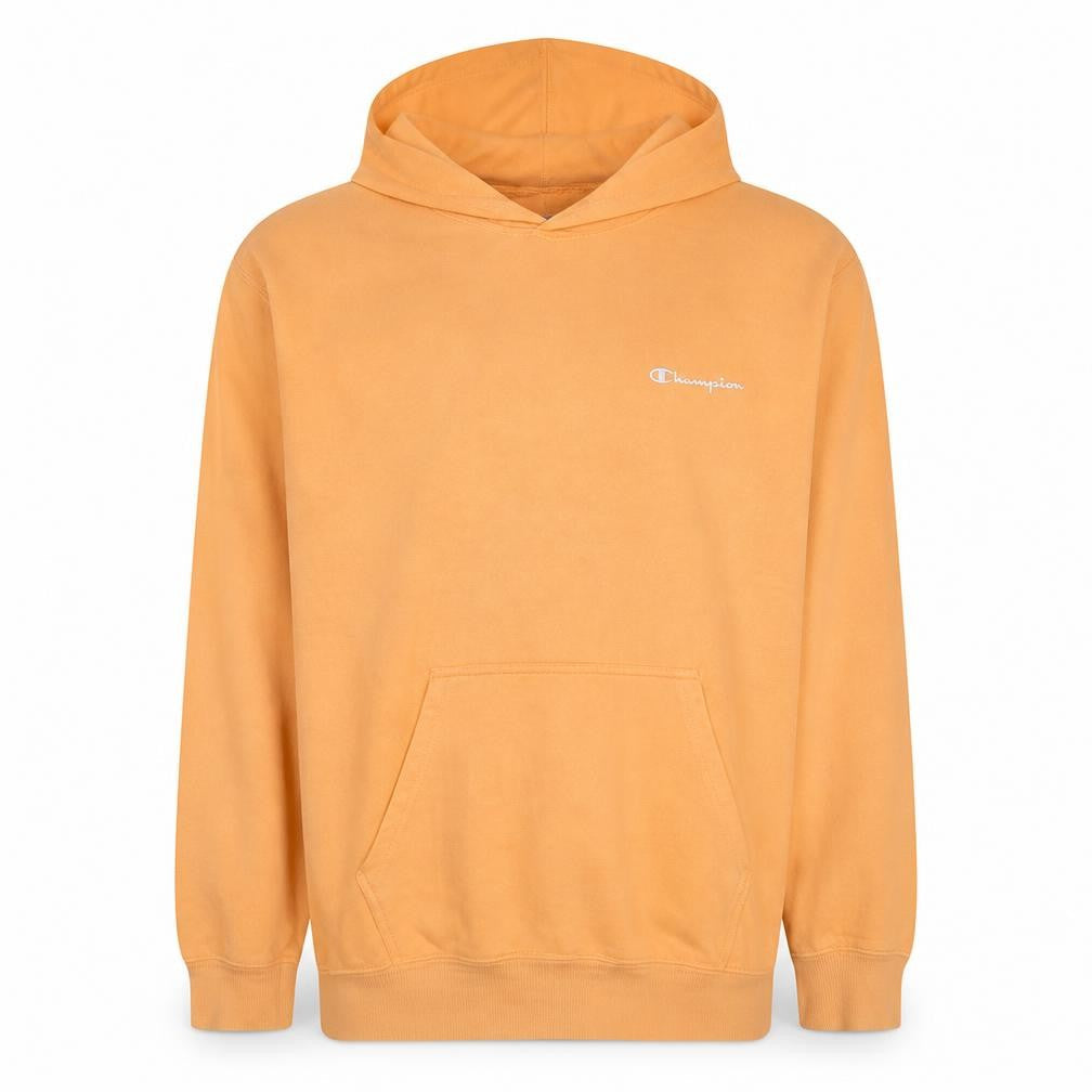 Champion Men's Beige Pullover Hoodie Large Cotton Blend