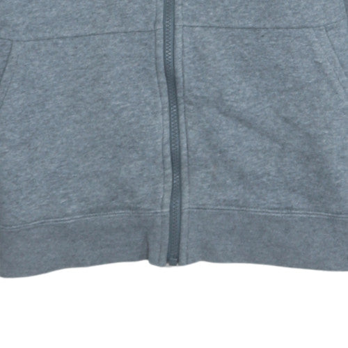 Nike Boys Grey Full Zip Hoodie XL 156-166cm Standard Fit Fleece