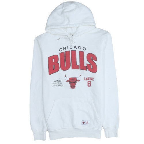 Primark NBA Chicago Bulls White Hoodie Men's M Hooded Sweatshirt