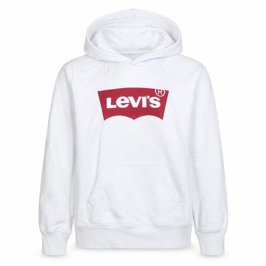 Levi's Men's White XS Pullover Hoodie with Red Logo