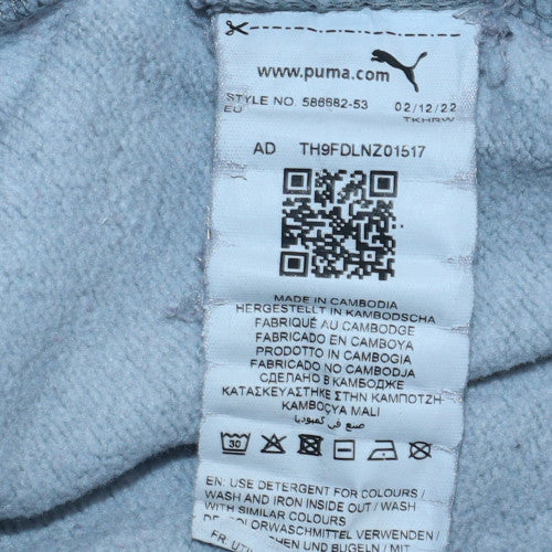 Puma Mens Grey Pullover Sweatshirt L Lightweight Crew Neck