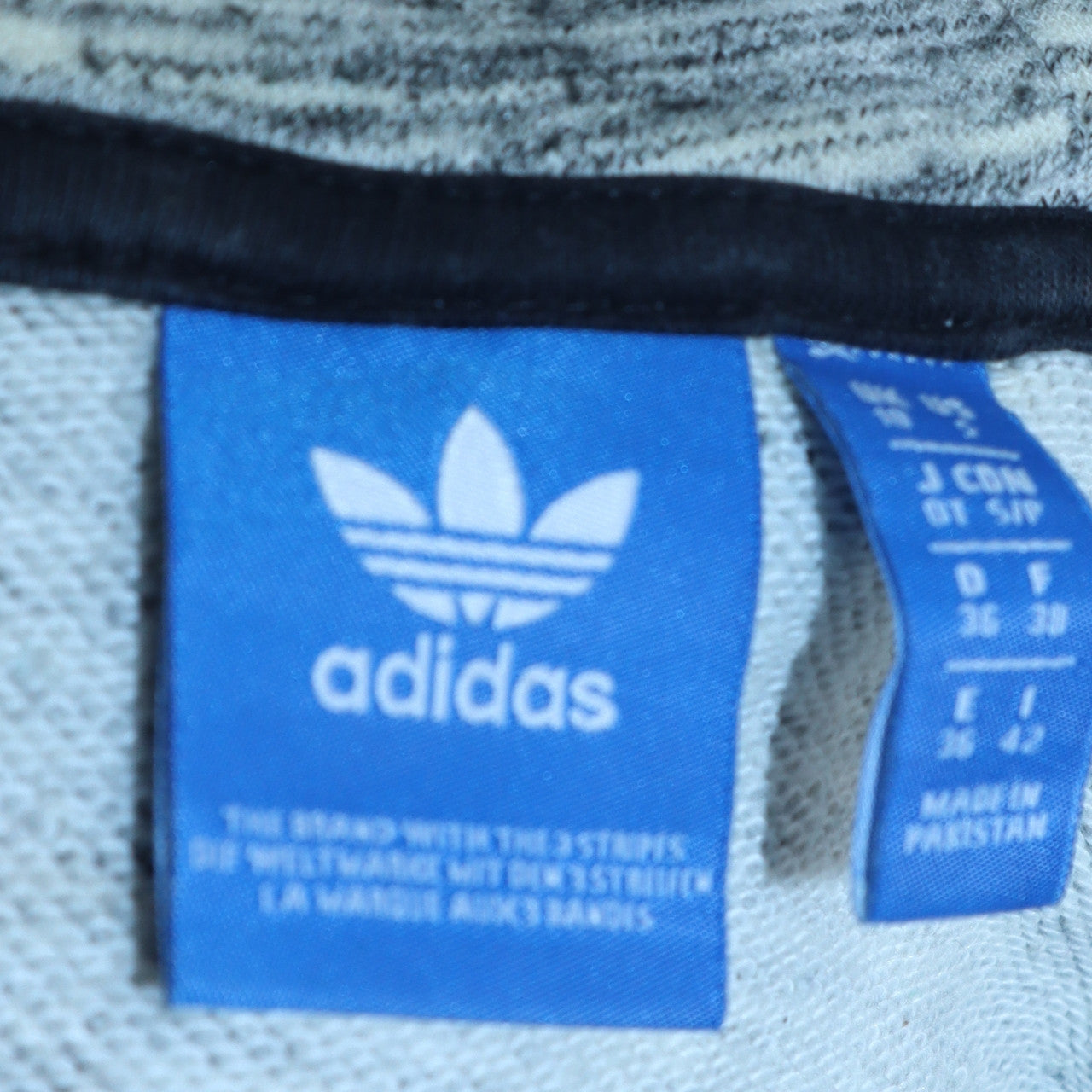 Adidas Women Grey Full Zip Hoodie Size 10 Regular Fit