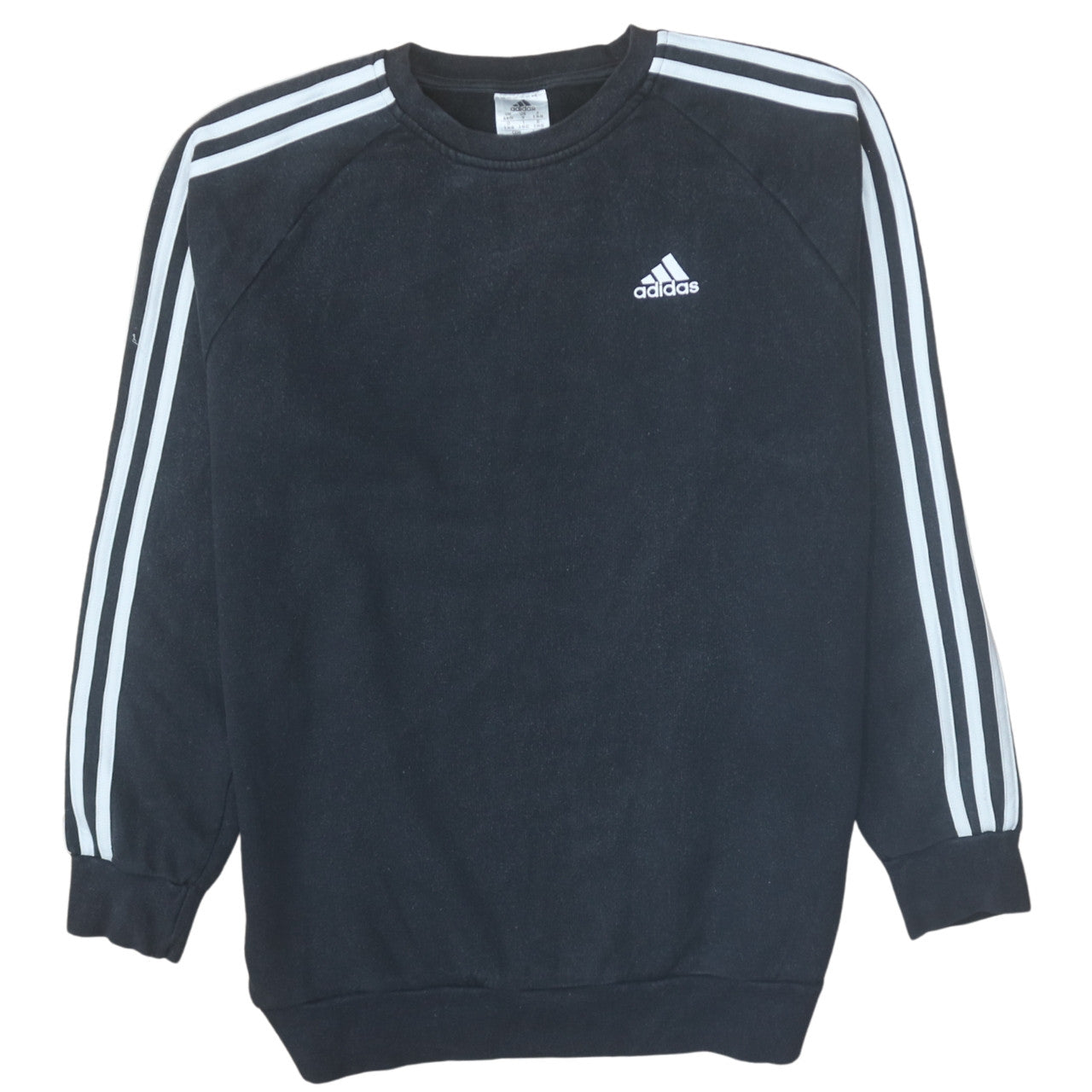 Adidas Women's Black Crew Neck Long Sleeve Sweatshirt Size S 8-10
