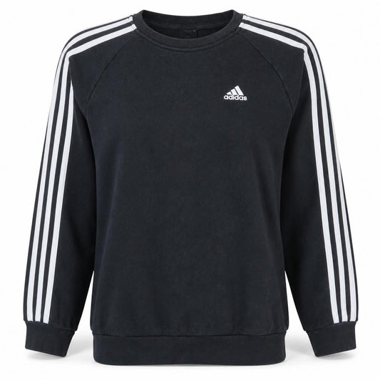 Adidas Women's Black Crew Neck Long Sleeve Sweatshirt Size S 8-10