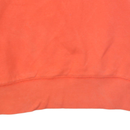 Tommy Hilfiger Men's Orange Cotton Crew Neck Logo Sweatshirt S