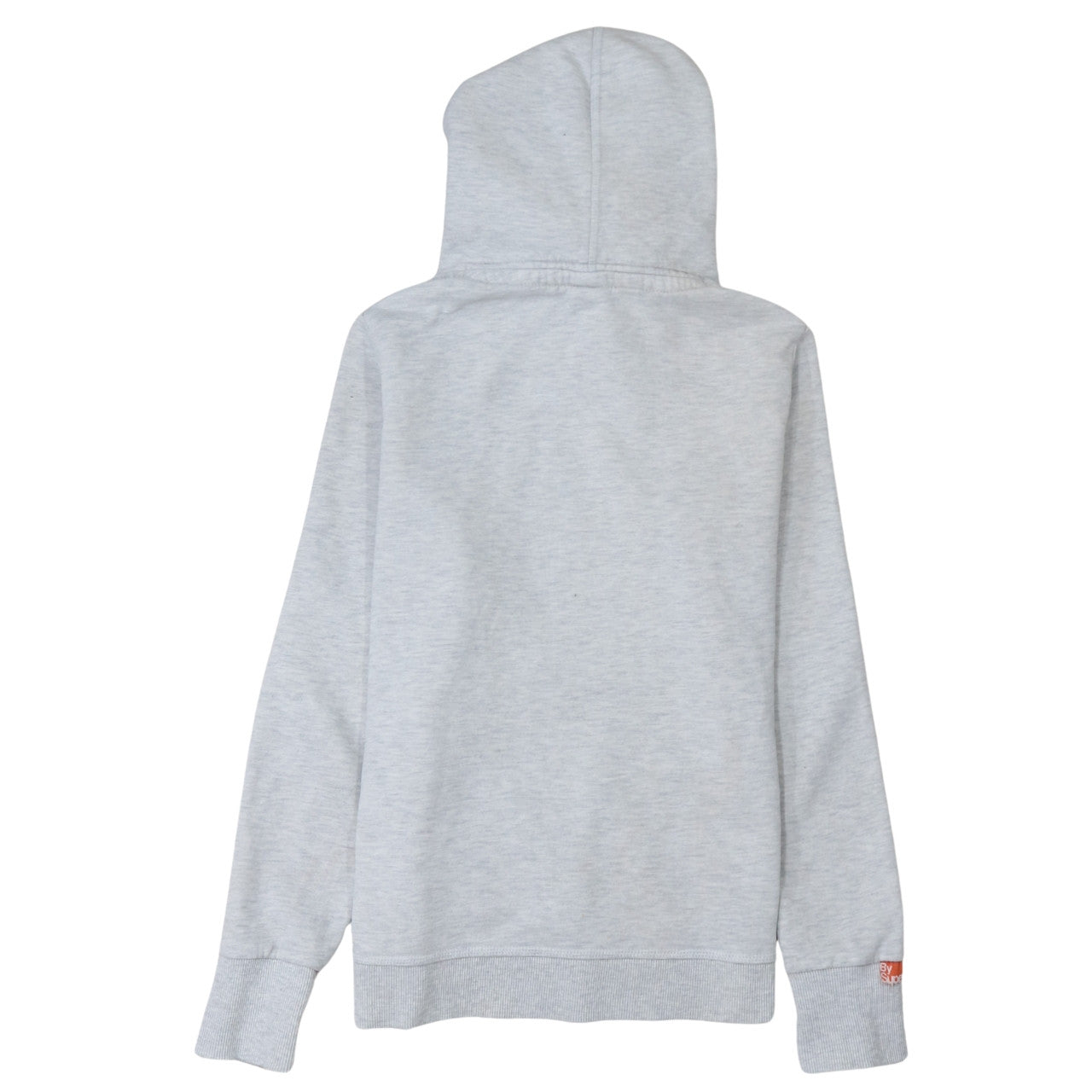 Superdry Womens Grey Pullover Hoodie Size L Drawstring Pockets