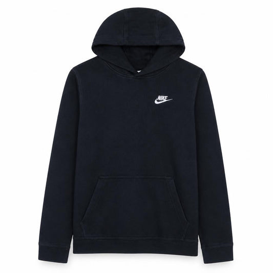 Nike Boys Black XL Pullover Fleece Hoodie with Logo Pocket