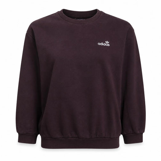 Adidas Womens Burgundy Sweatshirt Size 14 Crew Neck Pullover