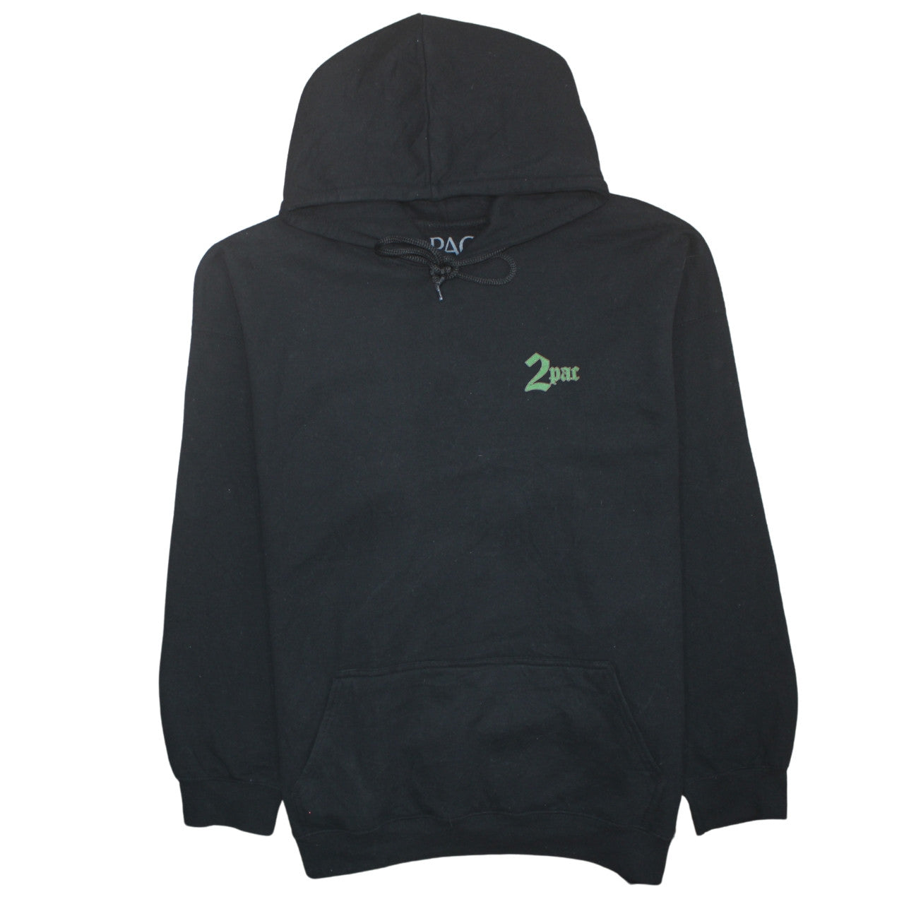 2Pac Men's Black 2XL Pullover Hoodie Makaveli Graphic Print
