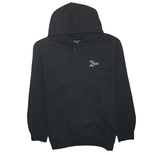 2Pac Men's Black 2XL Pullover Hoodie Makaveli Graphic Print